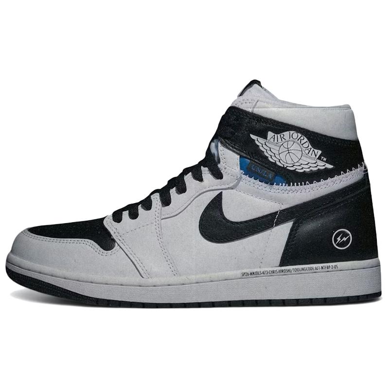 

Union x Jordan Air Jordan 1 Slip Resistant Abrasion Resistant High top Vintage Basketball Shoes Unisex Black White II7282-100 39