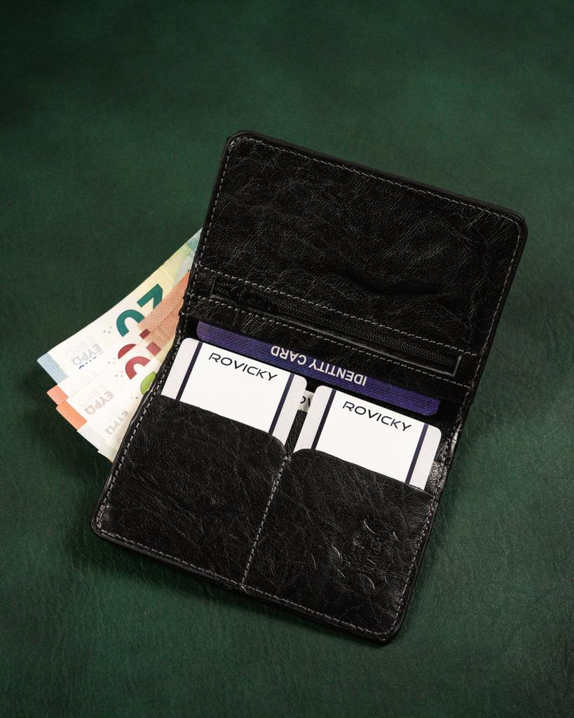 OKL-CRCL Black Leather Document Case