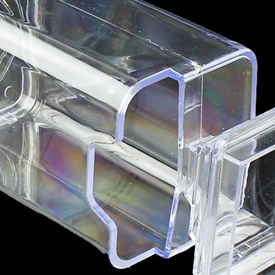 Transparent Simplicity Cotton Pad Box Plastic Dressing Table Cotton Pad Dispenser for Bedroom