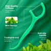 60 Piezas Hilo Dental con Sabor a Menta para Adultos, Palillos de Hilo Dental Ultra Finos, Palillos Portátiles con Hilo Dental para el Hogar y Viajes, Dental