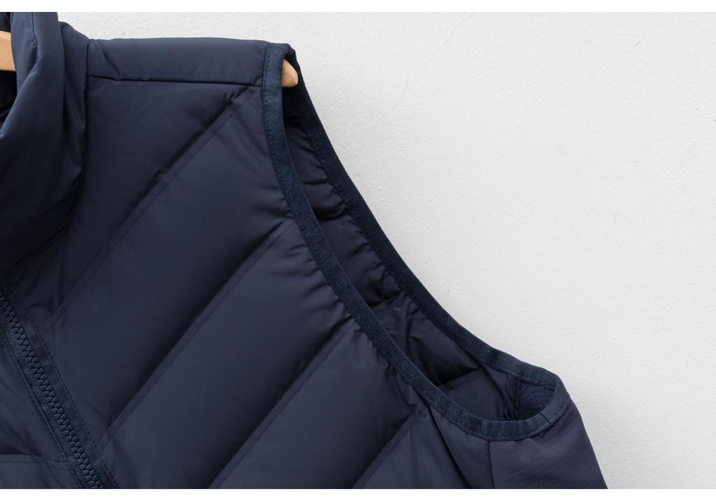 Unisex Stand Collar Down Vest – Casual Autumn/Winter Style