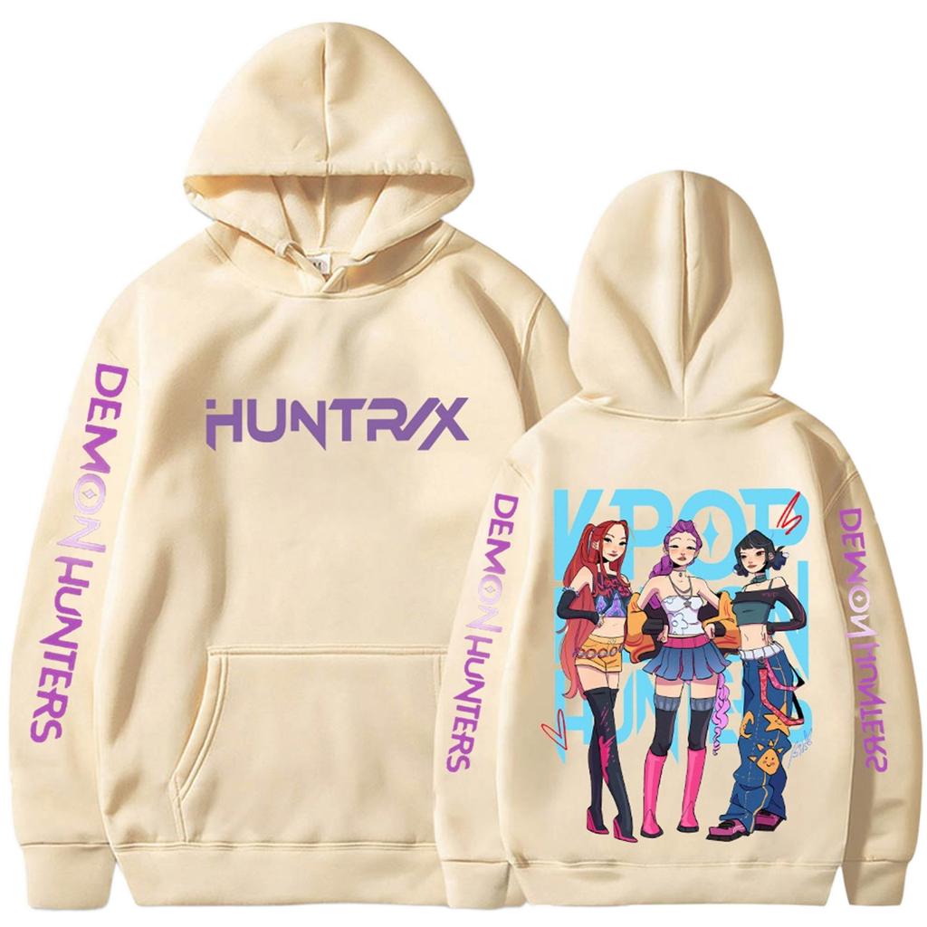 Women's Printed Round Neck Pullover Sweatshirt Hooded Drawstring Sweatshirt Top
