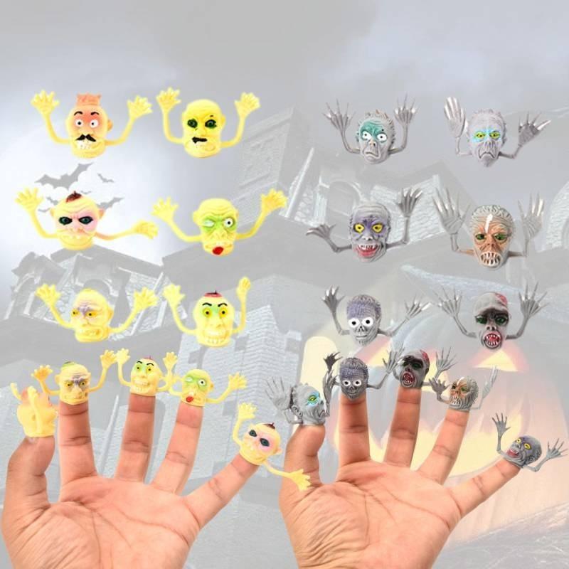 Spooky Halloween Zombie Witch Finger Puppets For Creepy Fun And Scares In Pvc