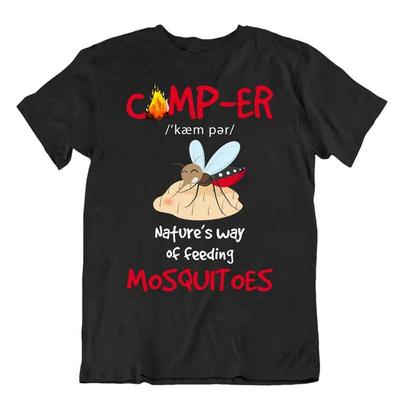 Camping Outside Trip T Shirt Tee Cool Gift Cute Funny Outdoor Fresh Mosquito
