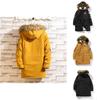Premium Quality Men's Winter Fur Hooded Long Flight Jacket Fleece Coat For Ultimate Warmth