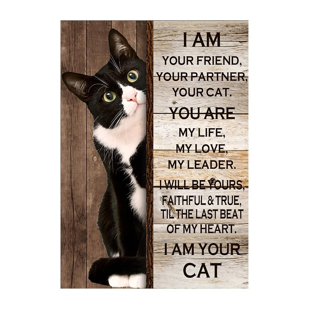 Poster Vintage 'Un Gatto Non È Solo Un Gatto' Stampe su Tela Gatto Nero Pittura Amico Animale Arte da Parete Quadro Decorazione Moderna per la Casa