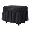 Thickened Bubble Grid Full-cover Skirt Elastic Rectangular Foot Pedal Cover for Home Hotel Footstool Cover Dustproof Cover