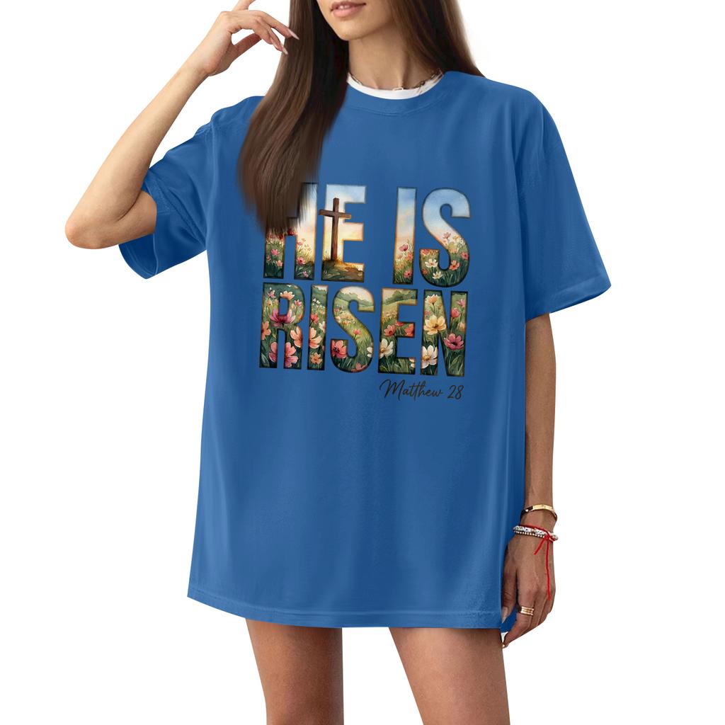 Women's Casual Letter Print Short-sleeved Top T-shirt