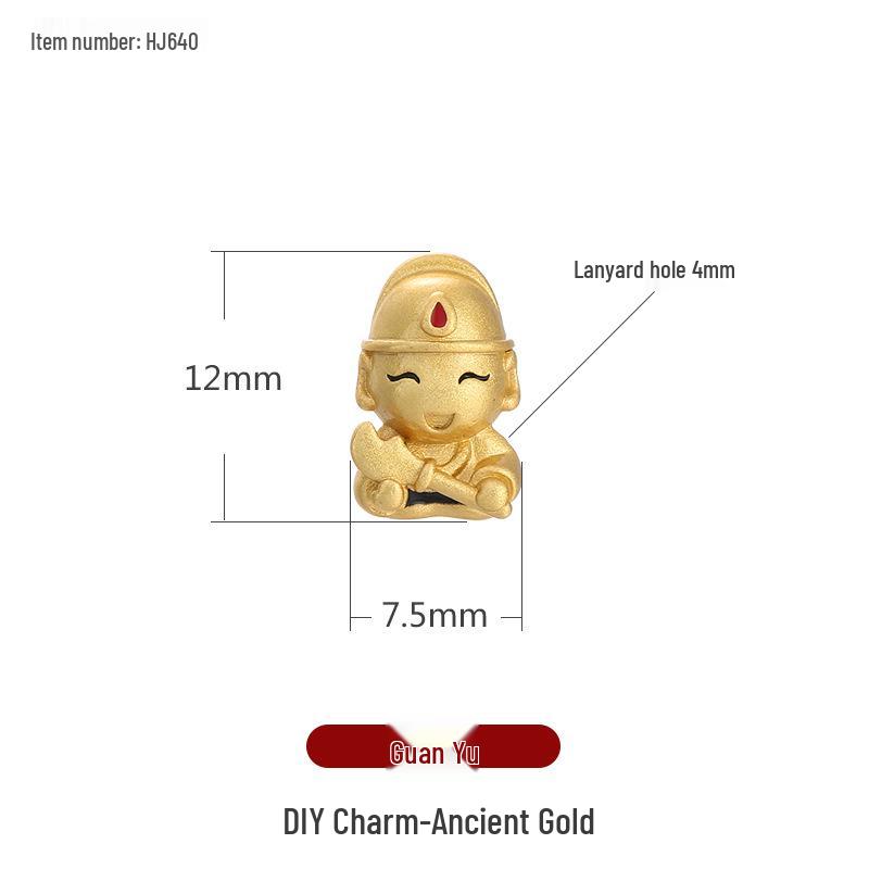 Chinese Cloisonné Sand Gold Enamel Beads: DIY Bracelet Necklace Pendant Accessories