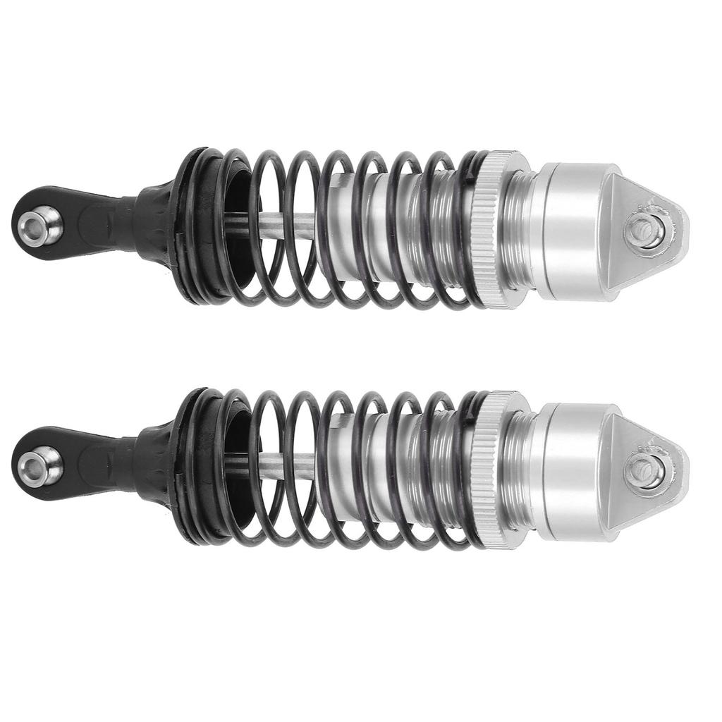 2Pcs 100mm RC Metal Shock Absorber Damper for TRAXXAS SLASH 2WD RC Car Upgrade PartsSilver