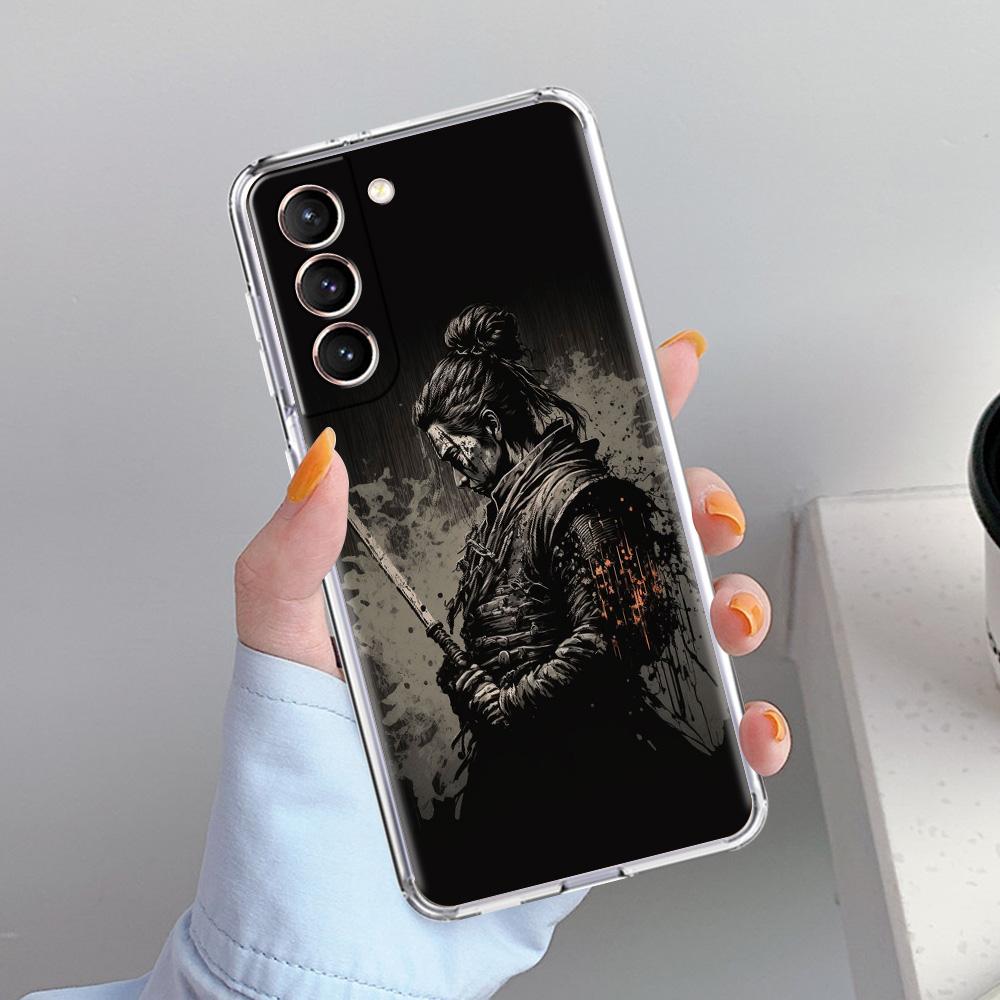 Phone Case For Samsung Galaxy S26 S25 S24 S23 S22 Ultra S20 S21 FE 5G Plus Soft Clear Cover Japanese Bushido Samurai