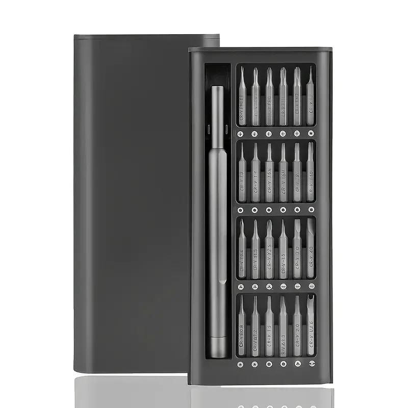 

Новый набор отверток с 24 шт. головок для винтов, ручной инструмент, многофункциональное оборудование, для ремонта телефонов и ПК белый