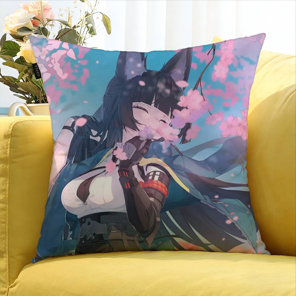 Z Zone Zero Miyabi Hoshimi World Various Sizes Square Pillow Case For Car Home Bedchamber Decor