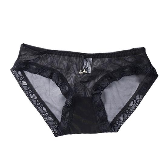 Damen Unterhose, niedrige Taille, aushöhlen, Spitze, Netzstoff, gute Atmungsaktivität, einfarbig, Slips, Slim Fit, dünn, schnelltrocknend, lässig, Sport, Damenunterhose