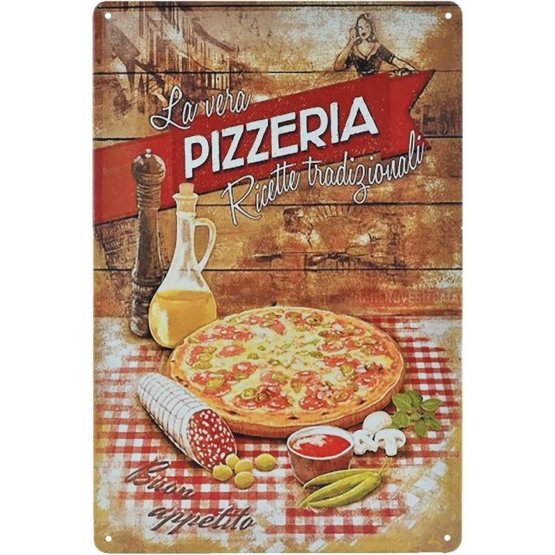 Metal Tin Poster Fast Food Vintage Tin Sign Plaque Metal Retro Plate Hot Dog Poster Wall Decor for Kitchen Cafe Diner Bar