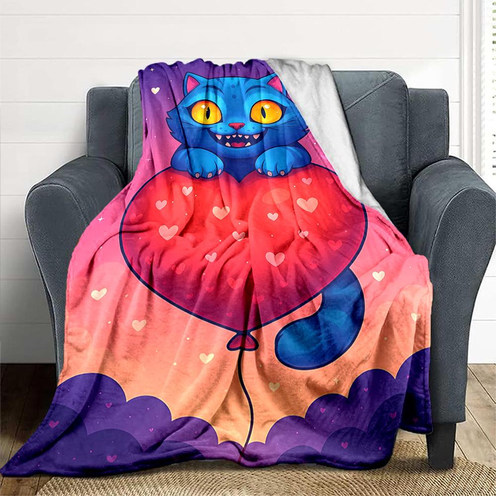 1pc Huntrix Blanket Lightweight Flannel Blanket Throw Blanket For Sofa, Bed, Travel, Camping, Livingroom, Office, Couch
