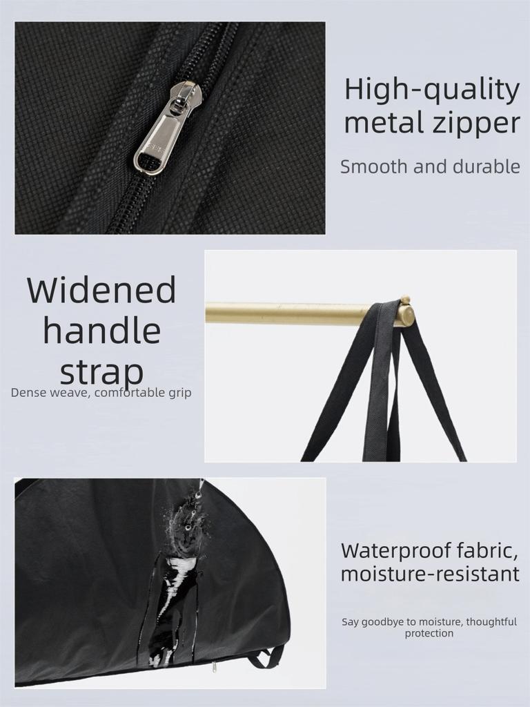 Reißverschluss Ballettrock Aufbewahrungstasche Vliesstoff Schwarz Performance Handtasche Wasserdicht Große Kapazität Tanzzubehör