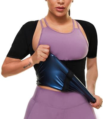 Short Sleeves T-Shirt for Women Workout Shirt Top with Zipper Women's Yoga and Fitness Wear Body Shaper