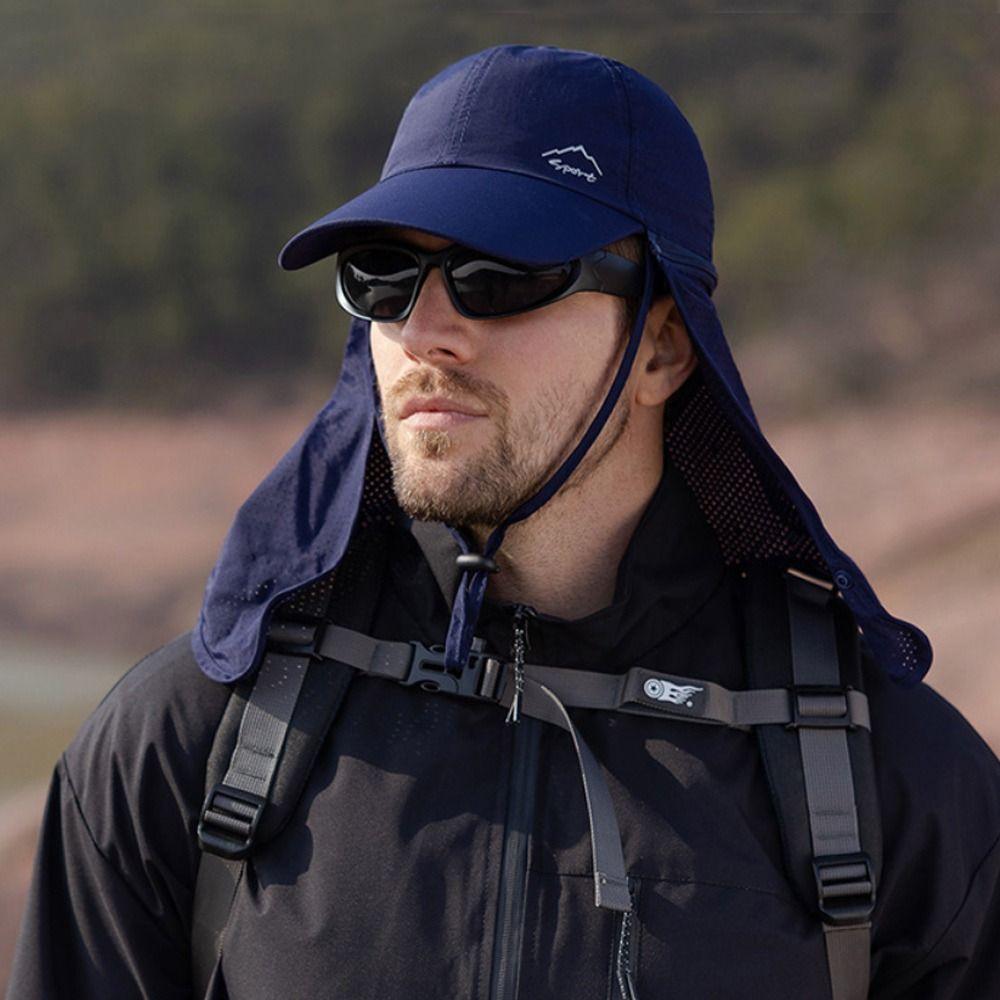 Detachable Shawl Fishing Baseball Cap Quick Drying Shade Hat Summer Bicycle Visor Outdoors
