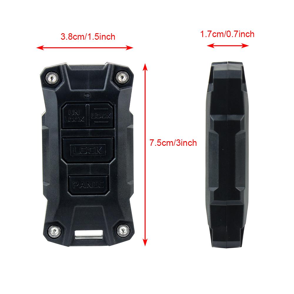 Key Fob Shell Plastic Material Shell Protect Case For Jeep Wrangler JL 2018 2019 2020 2021 2024 Cover Key Car Decoration