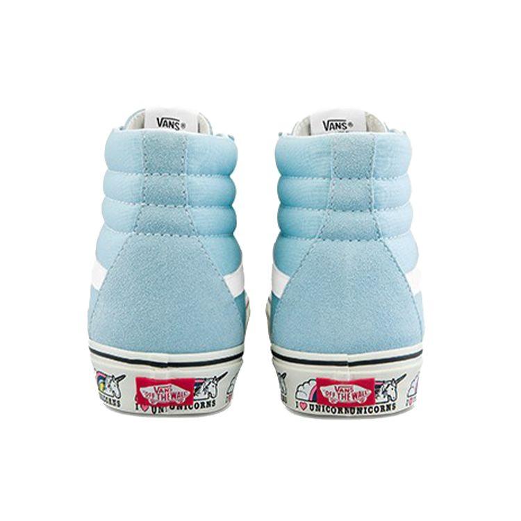 Vans Sk8 Unicorn Fabric Casual High-Top Skate Shoes Unisex Sneakers Navy-Blue VN0A5HXV5O5