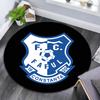 Farul FC Bedruckter Runder Teppich, Rutschfester Waschbarer Kreisrunder Teppich für Wohnzimmer Schlafzimmer Spielzimmer, Sportfan Dekoration, Feiertags-Geburtstagsgeschenk