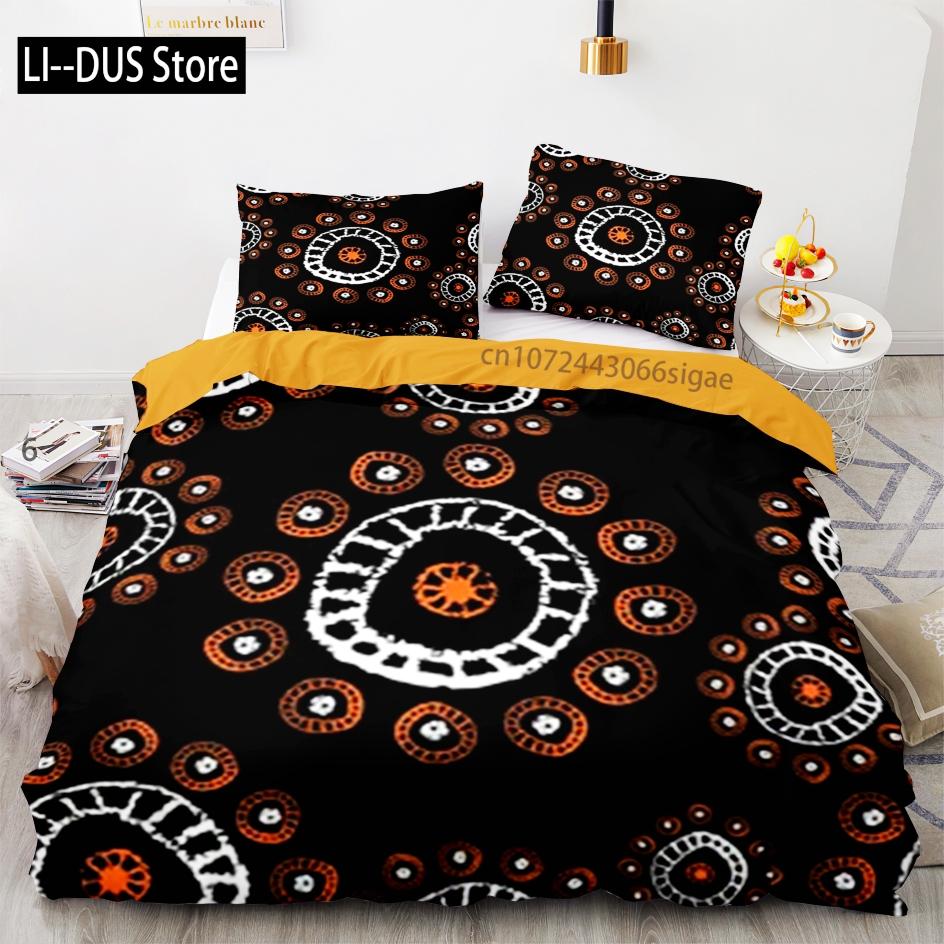 Tribe Bedding Set Single Twin Full Queen King Size Ancient culture Bed Set Aldult Kid Bedroom Duvetcover Sets 3D Anime 012