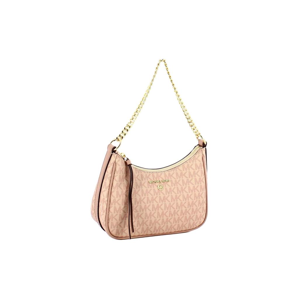 Michael Kors MK Jet Set Charm Monogram Vintage Elegant Logo Canvas With Leather Shoulder Bag Women Shoulder Bag Ballet-Pink 32H1GT9C1B-BALLET