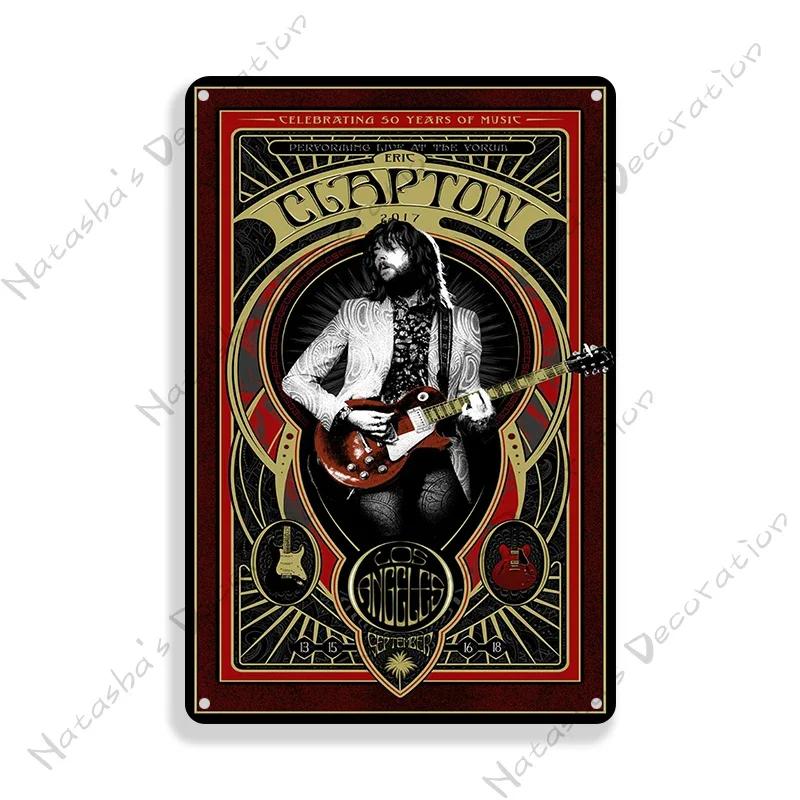 Classic Blues Metal Tin Sign Home Bar Wall Decor Signs Rusty Metal Signs Singer Metal Plaque Decorative Plate Industrial Decor