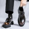 Fashion Brand Spring/Summer New Black Men Shoes Comfy Luxury Brand Men Casual Shoes Lace Up Business Style Dress Shoes Men