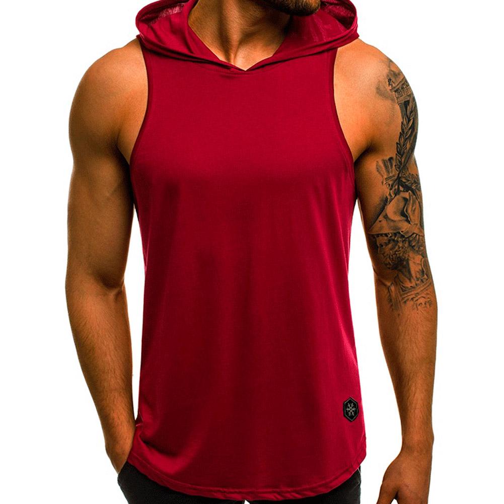 Mens Muscle Hoodie Tank Top 