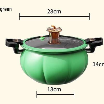 Wutuo 8L Green Pumpkin Cast Iron Micro-Pressure Pot
