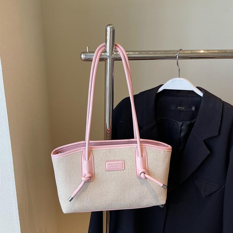 Spring and Summer New Leisure Niche Shoulder Bag Large-capacity Bag Female Tote Bag College Student Class Commuter Bag