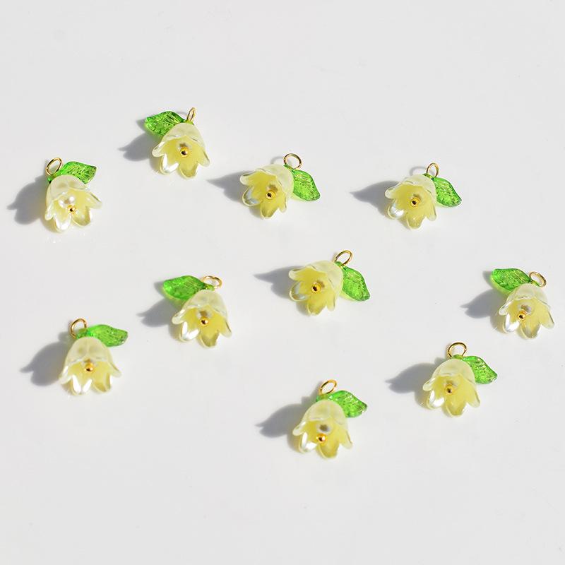 Pearl Lily of the Valley 3D Leaf Flower DIY Jewelry Kit: Bracelets, Necklaces, Earrings