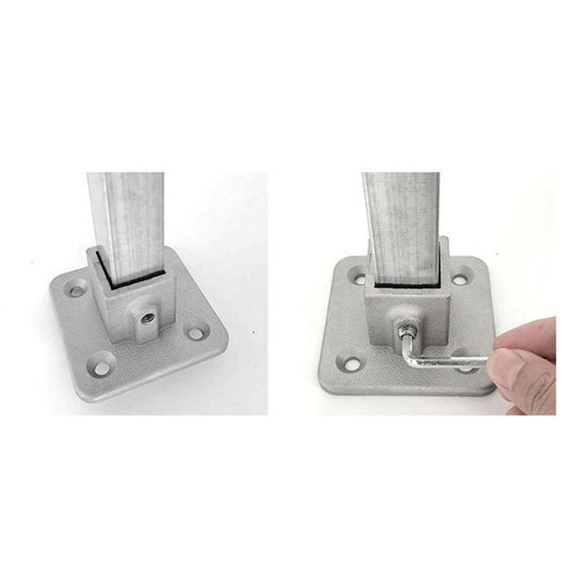 20x20mm Čtvercová trubka Třícestný 25x25mm 30x30mm Hliníková slitina Koleno Spojka Příslušenství Pevný spoj trubky