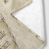 1PC MIDDLE EARTH map printing, skin -friendly, warm, soft, four seasons, family offices, family offices thicken flavor blankets