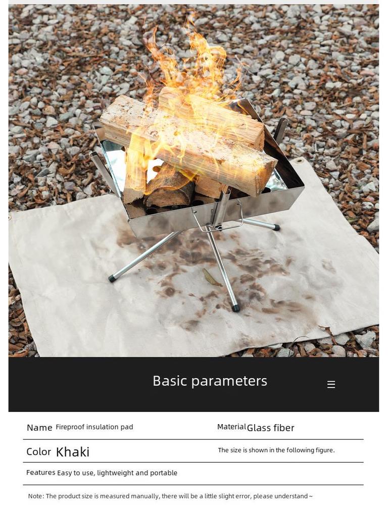 Flammhemmende Fiberglas-Feuerdecke und Picknickmatte für den Außenbereich