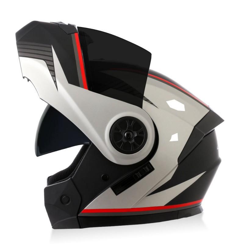 BLD Factory-direct Electric Motorcycle Helmets With Dual Lenses Removable Detachable Cycling Men Women