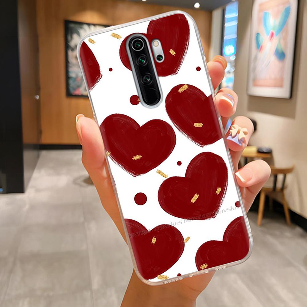 TPU Phone Cases For Redmi Note 8 Pro Case Clear Lovely Flowers Lightweight Cover For Xiaomi Redmi Note8 Pro Phone Housing Fundas