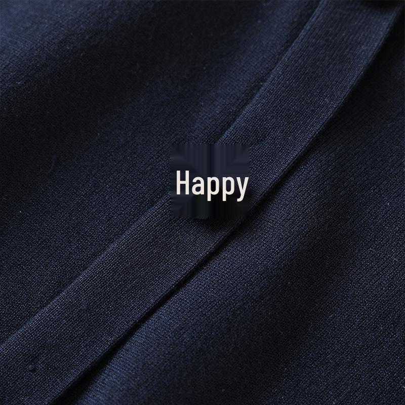 Women's Colorblock Faux Two-Piece Knitted Polo Top - Long-Sleeved, Autumn 2025, Casual & Elegant.