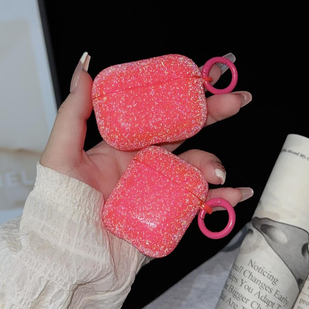 For Airpods Pro 3/Pro 2/Pro/4/3/2 Glitter Rhinestone Case Bling Matte Protective Funda Airpods Bluetooth Earphone Bag
