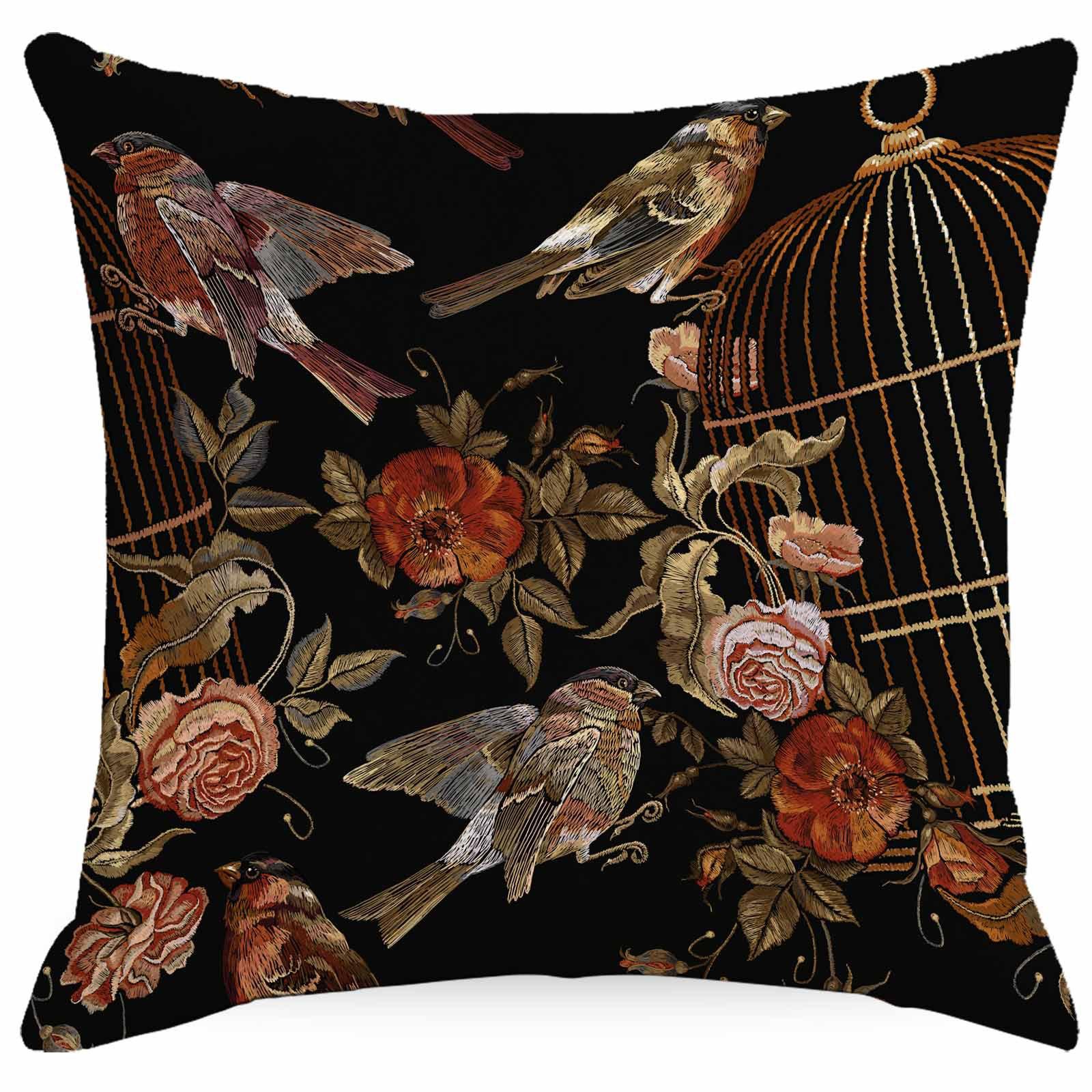 

Наволочка с имитацией вышивки в виде цветка, украшение для дома, дивана, подушки 45 * 45Cm linen single-sided without core