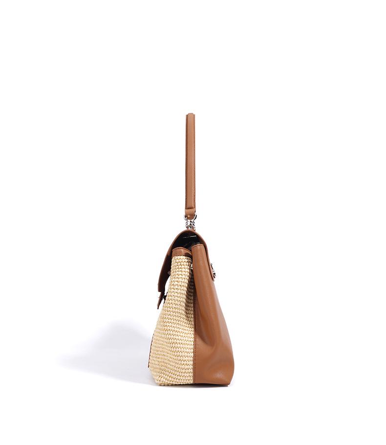 2025 Women's High-End Woven Summer Tote: Casual Crossbody & Single Shoulder Bag