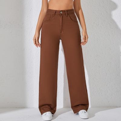 Women's Wide Leg Jeans - Casual Straight Denim Pants For Summer