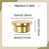 5 Pieces Mini Rotating Bearings Miniature Alloy Gold Turntables Rotary for Crafts Art