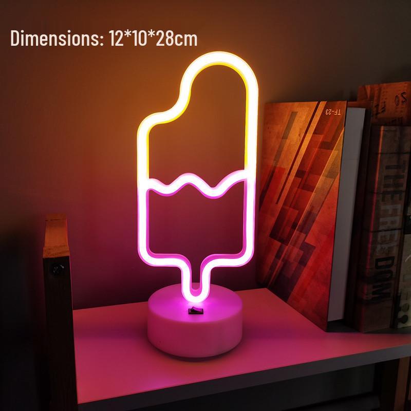 Luz de Mesa LED Neon para E-Sports e Decoração de Quarto