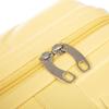 14"/19" 2-Piece ABS Spinner Suitcase Set with Combination Lock & 14" Cosmetic Bag (Yellow)