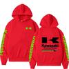 Women's Casual Fashion Pullover Couple Street Sweatshirts Spring and Autumn Men's Kawasaki Motorcycle Logo Print Sports Hoodies