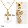 S925 Sterling Zilver Diamant Kruis Choker Ketting - Douchebestendig, Amerikaanse Hip Hop Stijl