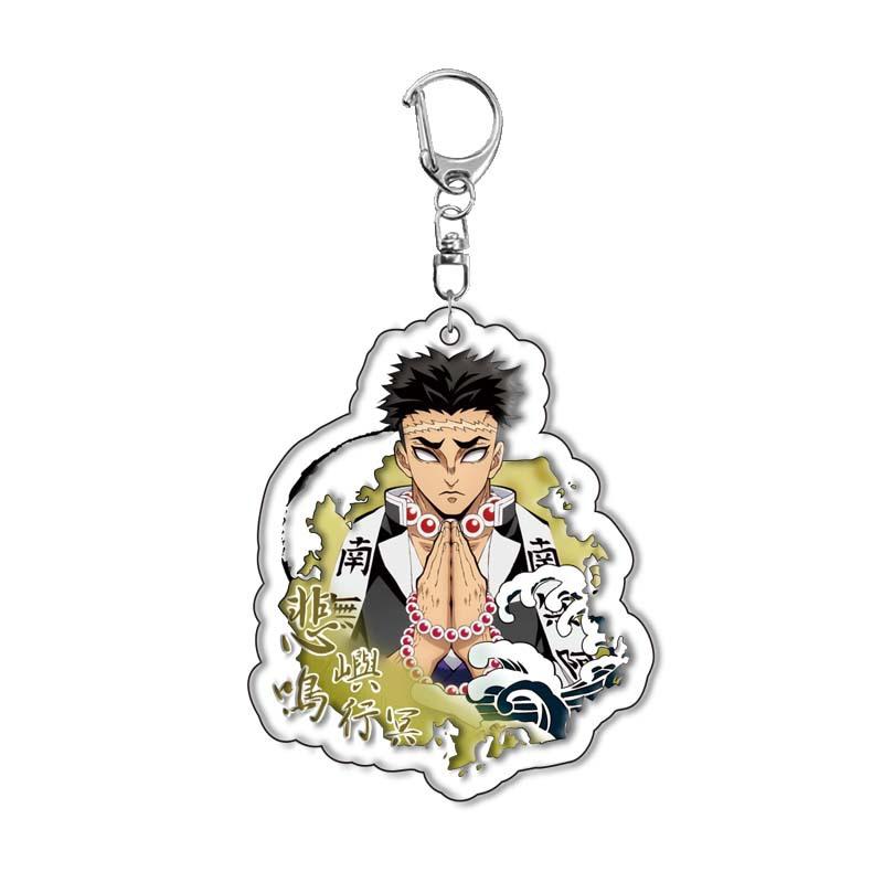 Demon Slayer Kimetsu Yaiba Kamado Tanjiro Nezuko Acrylic Keychain Anime Merchandise Cross Border Ready Stock no Carry Mini Lightweight Portable Cute